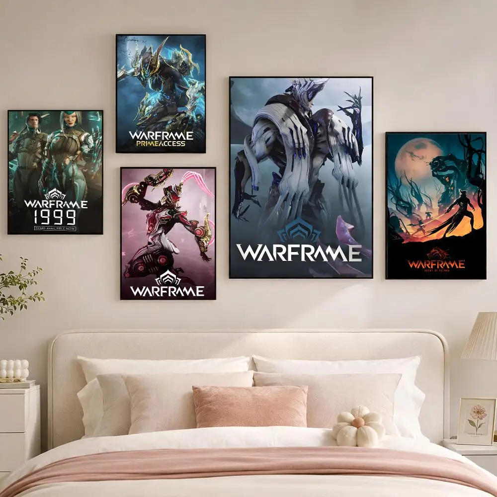 Shooting Games W-warframe Poster Room Decoration, Home Wall Art Printing, Waterproof Bedroom Poster, Gift