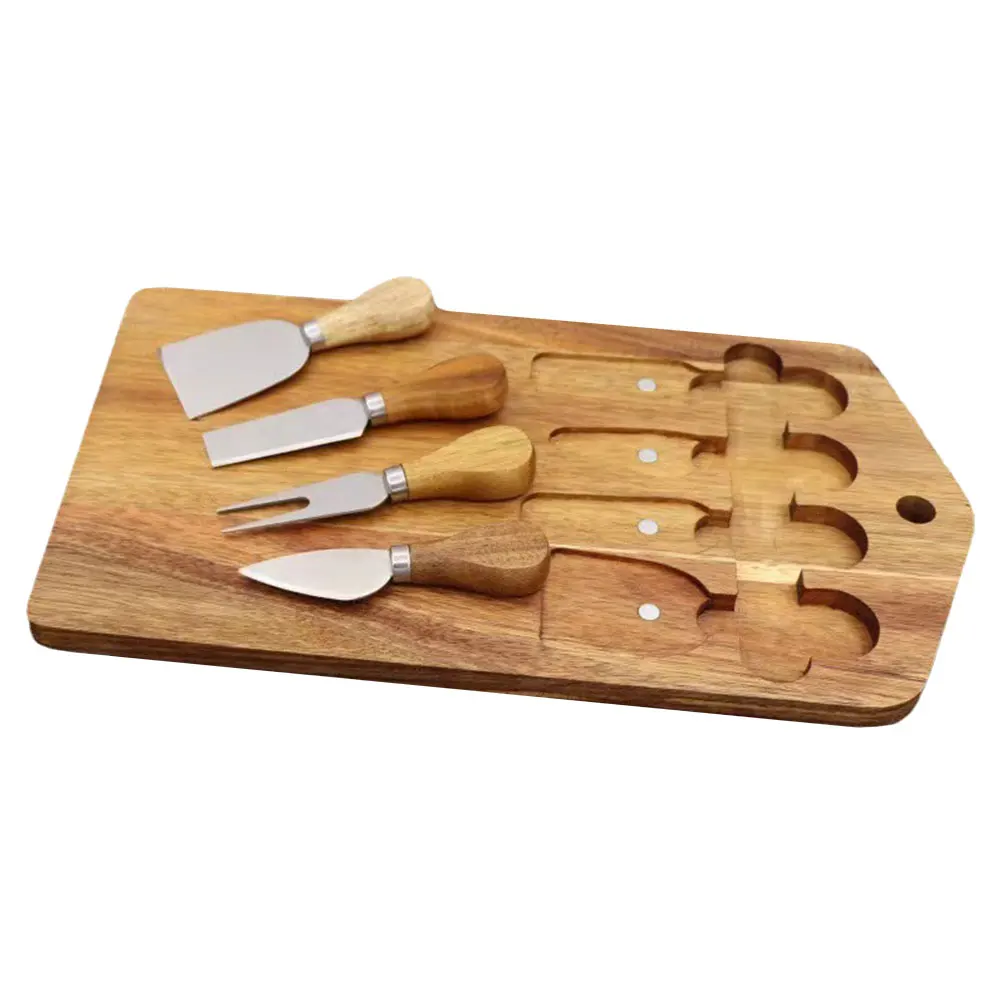 

Wood Cheese Set Small Cutting Board Kitchen Tool Camping Food Mat Dining Convenient Kitchen Tool Accessories