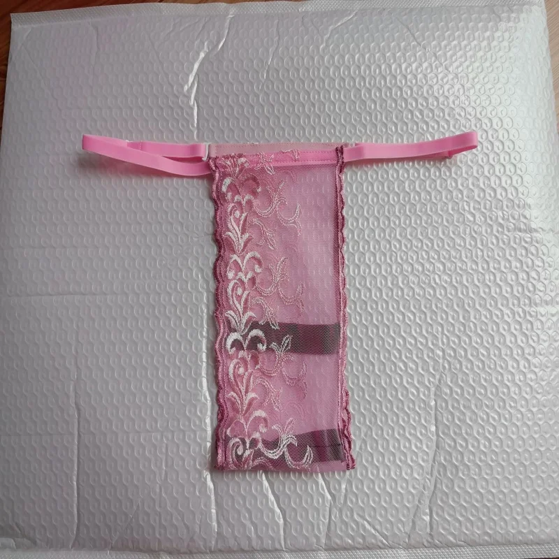Men's Panties Sexy Sheer Lace Underwear Thong Soft Low-Rise Seamless Women's T-back Sexy Lingerie view 6