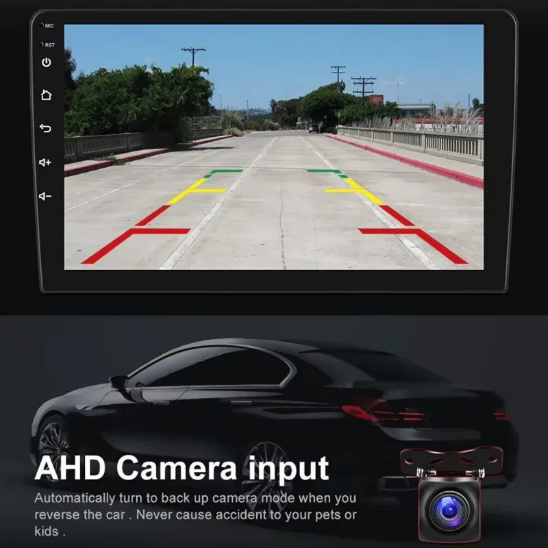 Для Hyundai Elantra 2015-2018 автомобильная стереосистема с беспроводным Carplay Android Auto 9-дюймовый радиоприемник с сенсорным экраном и GPS/WiFi/камерой резервного копирования