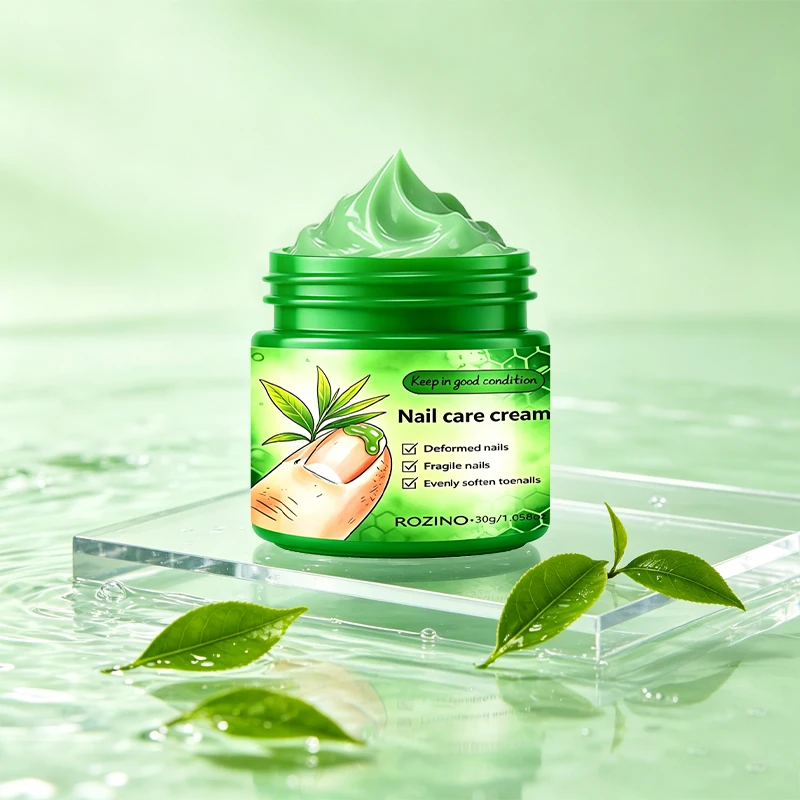 1Pcs/2Pcs/3Pcs Tea Tree Nail Care Cream, Provides 24-Hour Continuous Care for Nails, Moisturizes, Brightens Nails, Improves Signs of Nail Cracking/Splitting, Dullness, Roughness, and Unevenness, Suitable for Worn, Chipped, Broken, Fragile, Split Ends, and Uneven Nails, and Keeps Nails in Good Condition