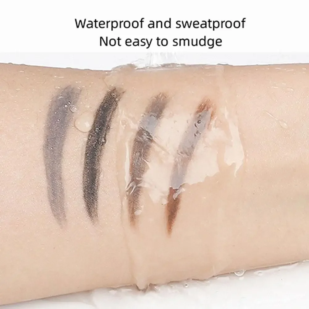 Crayon à sourcils naturel 5 couleurs marron Double tête longue durée étanche Ultra fin stylo à sourcils luxe or cosmétique