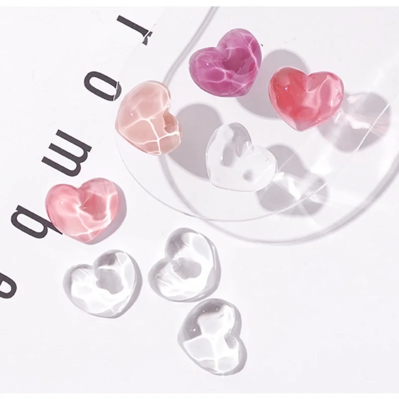 40Pcs Transparent Glas Nail art Display Bär Liebe Stern Für Zeigt Gel Polnischen Designs Maniküre Werkzeuge Nagel Farbe Bord Tipps karte