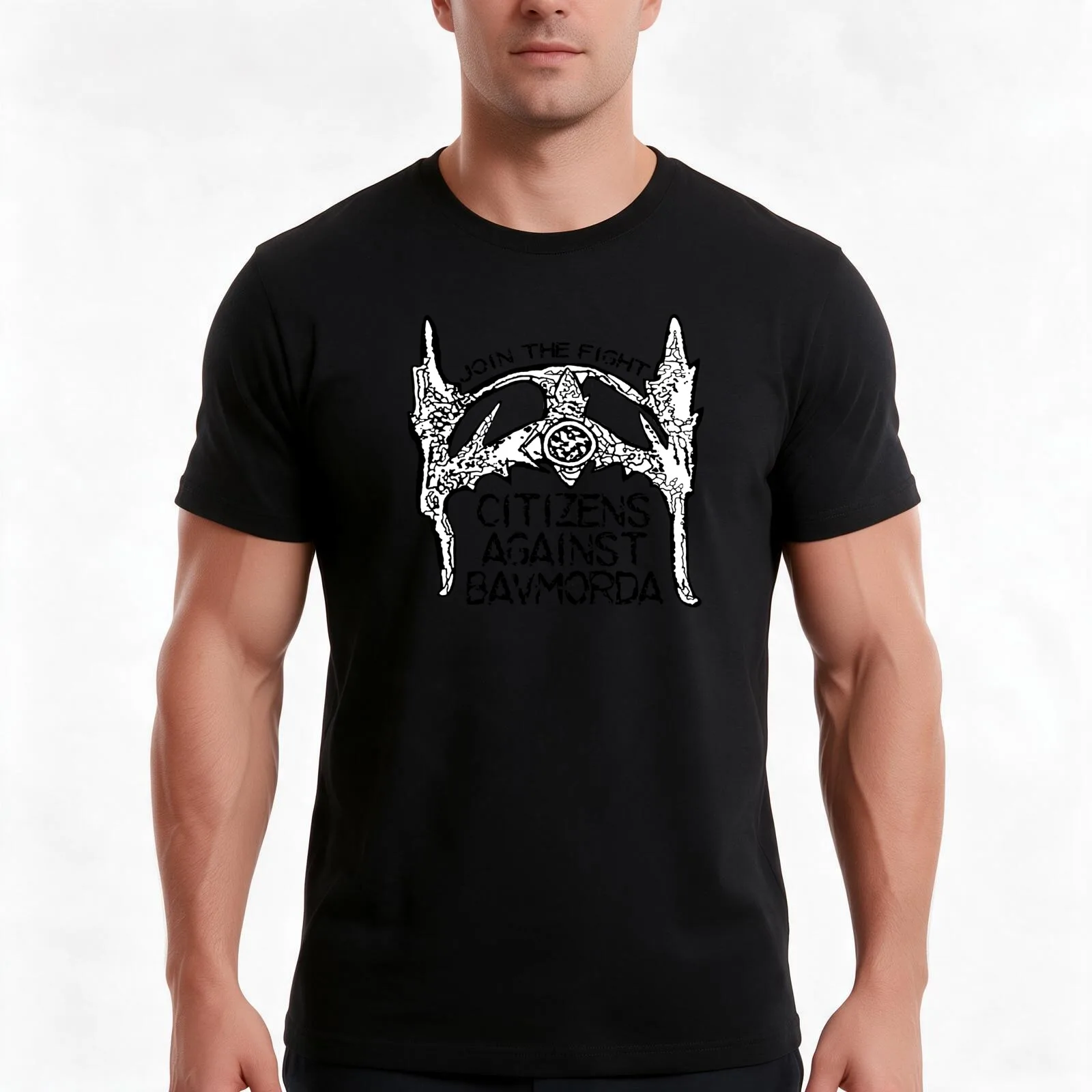 Citizens Against Bavmorda T-Shirt, Summer Casual Cotton Tee, Oversized Streetwear Tops, Vintage Graphic Print, Unisex Men Women