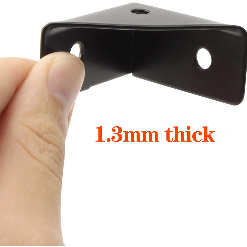 Corner Bracket, Heavy Duty Shelf Metal Bracket Triangle Straight Corner Bracket Universal Furniture Corner Connector Wood
