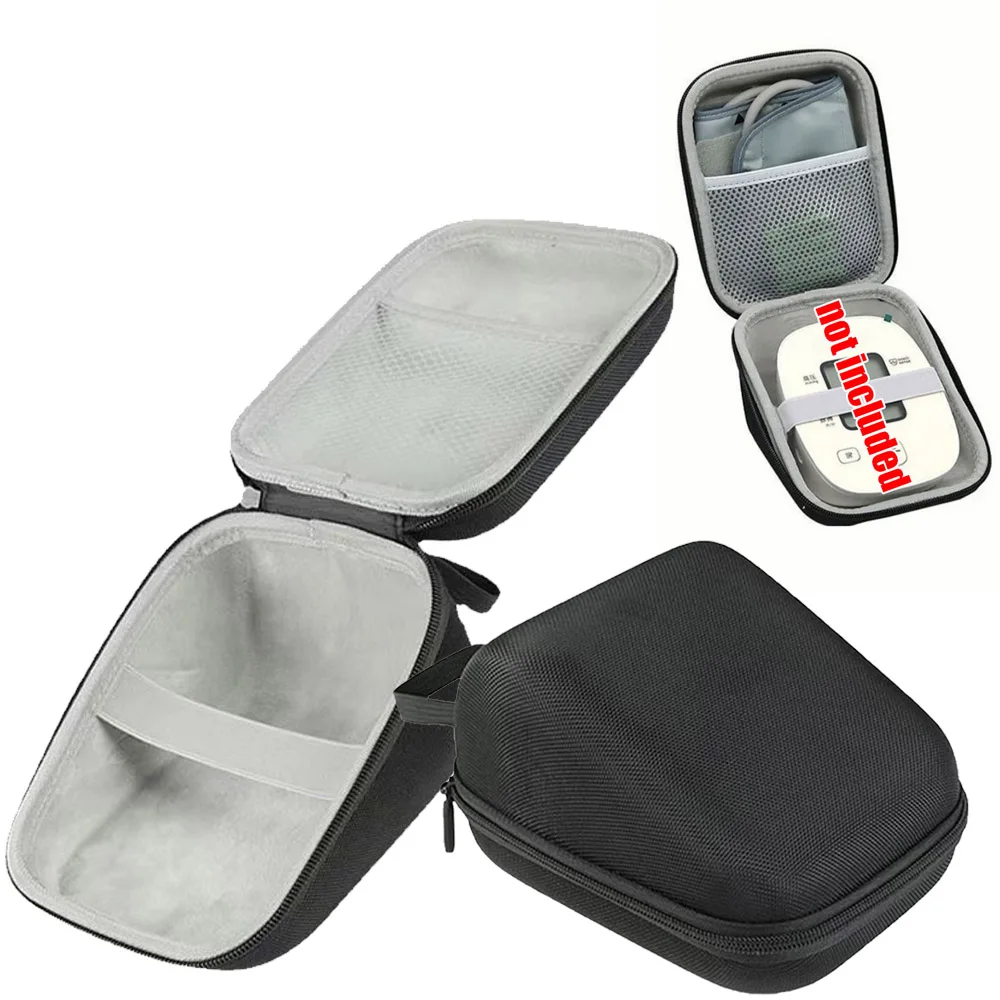 EVA Storage Bag for Blood Pressure Monitor Tonometer Storage Bag Portable Zipper Reasonable Layout High Capacity Bag Waterproof
