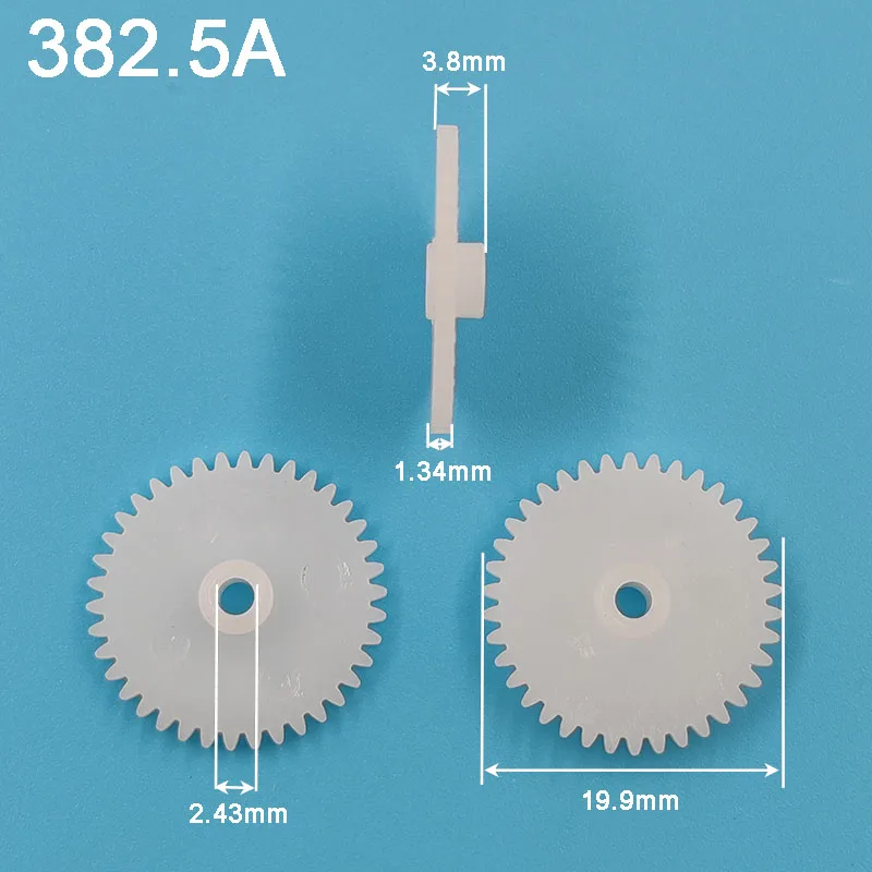 382.5A 0.5M 20MM Big Gear 38 Teeth Plastic Pinion Wheel Toy Accessories 38T 2.5A 10pcs/lot