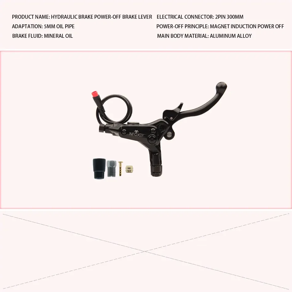 NFOX B015 Parkplatz Hydraulische Abschaltung Öl Bremshebel Elektroroller E-Bike Generation Fahren Bafang Griff Reparatur Dreirad