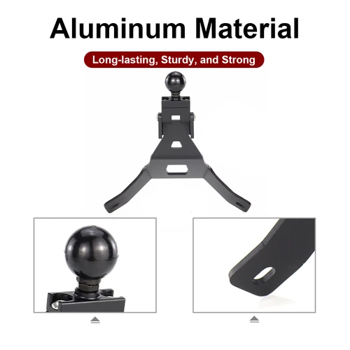 Imagen 2 del producto Ajuste para YAMAHA MT03 MT-03 MT 03 2022 2023 2024 soporte de navegación GPS de aluminio para motocicleta adaptador de teléfono soporte de montaje