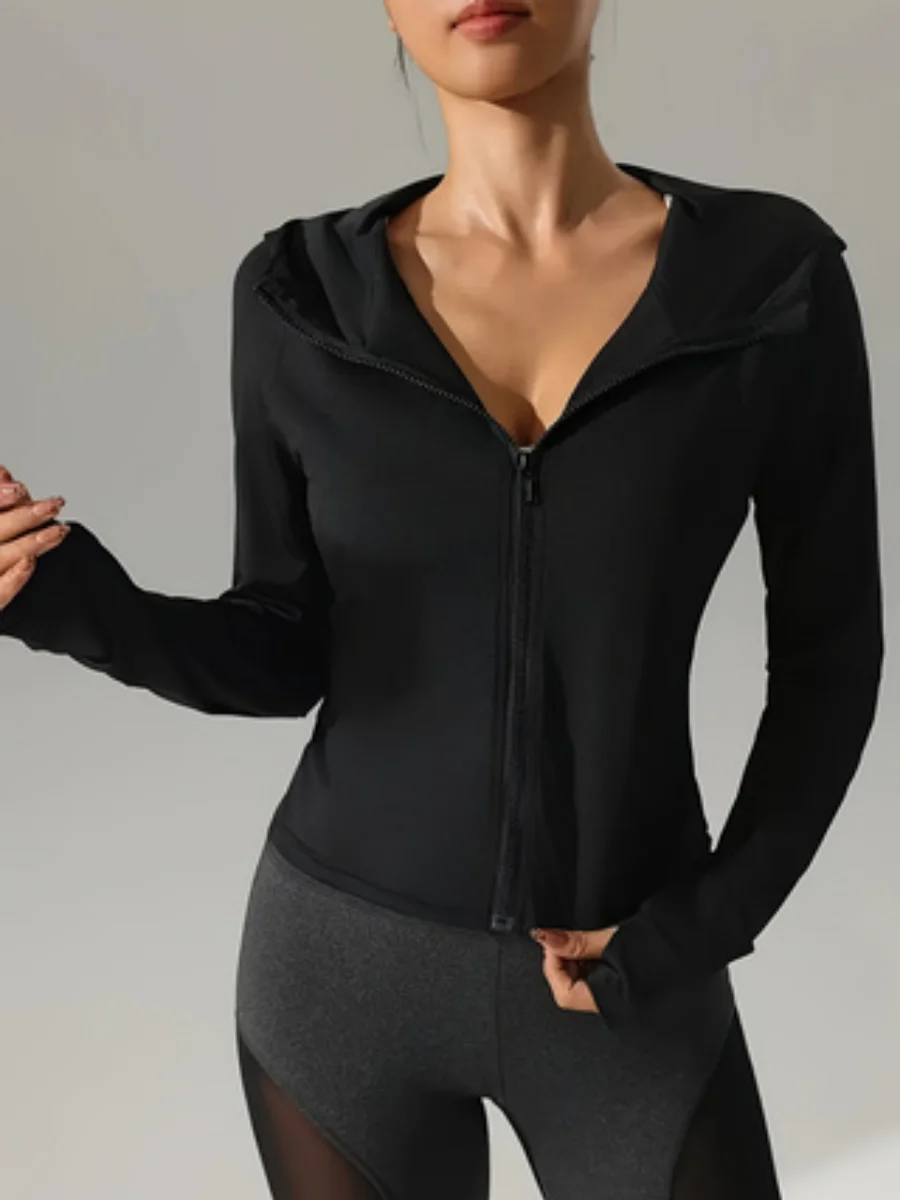 

New Women's Yoga Hoodie Professional Sports Outerwear for Outdoor Running Pilates And Gyms Comfortable Breathable Fitness Top