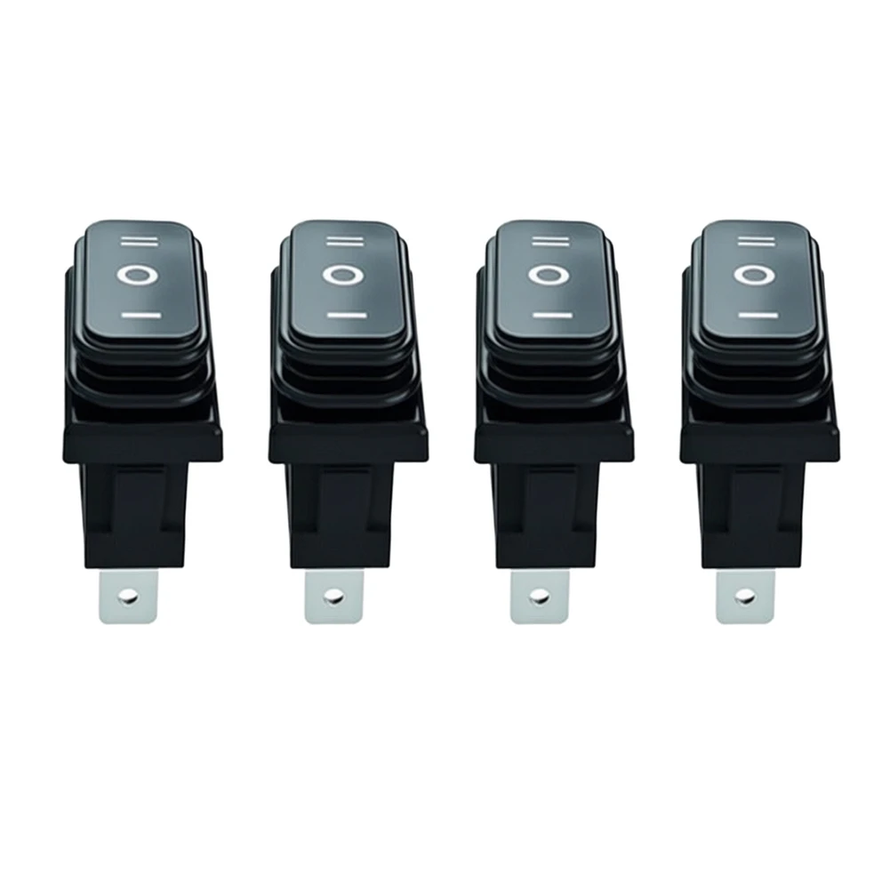 Waterproof Rocker Switch JD03-F1 4 Units 3-Pin 30 Amp 250V AC 125V AC for Boat Trailer Generator Control Panels