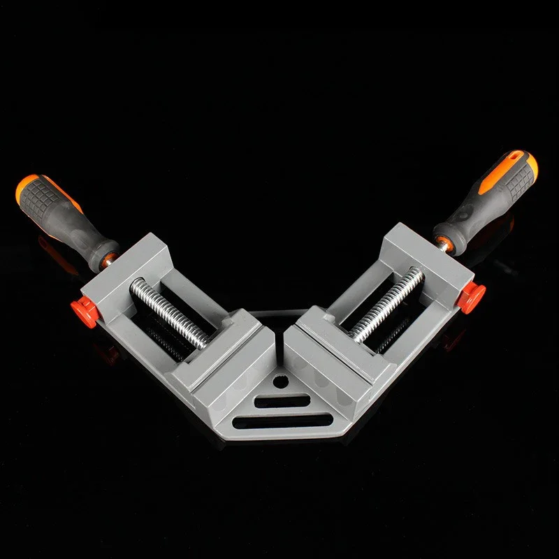 90° Metal Welding Clamps Dual Handle Woodworking Clamps Right Angle Clamp Glass Fish Tank Frame Splicing Fixing Clamp Fixture