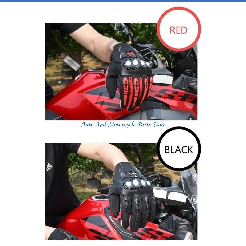 

P9FD Motorcycle Gloves Touchscreen Gloves for Cycling with Hard Knuckles