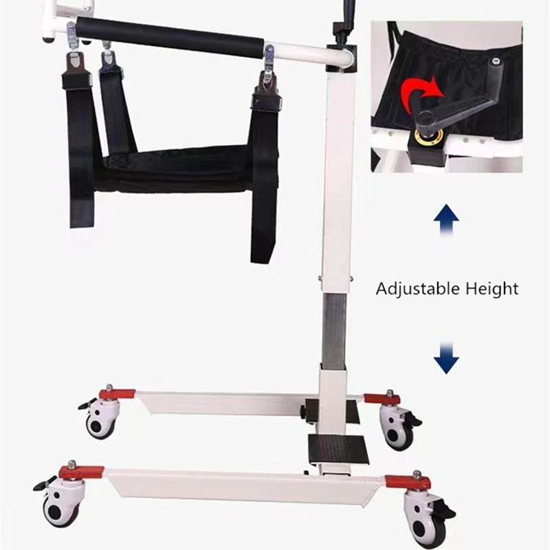 Elderly Patient Manual Transfer Lift Machine Home Care Bed Wheelchair Lifting Shift Chair Disabled Nursing Transport Moving Lift