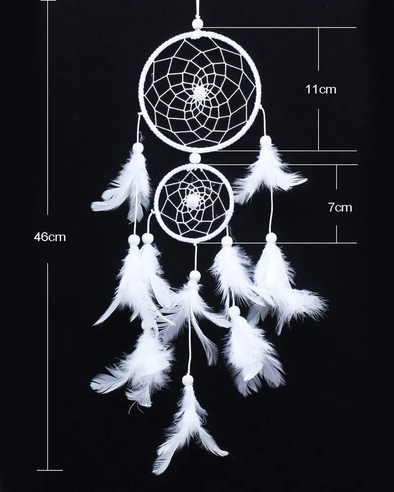 Dream Catcher Room Decor Feather Weaving Catching Up The Dream Angle Dreamcatcher Wind Chimes Indian Style Religious Mascot