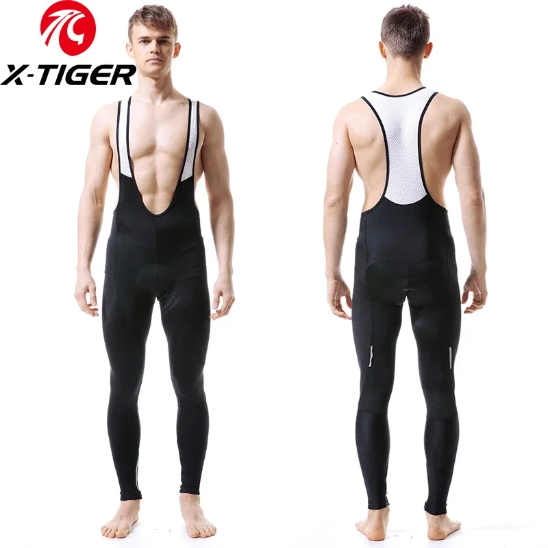 

X-TIGER Men's Cycling Trousers Triathlon Thickened 5D Gel Pad Lycra Breathable Quick Dry Mountain Bike Trousers
