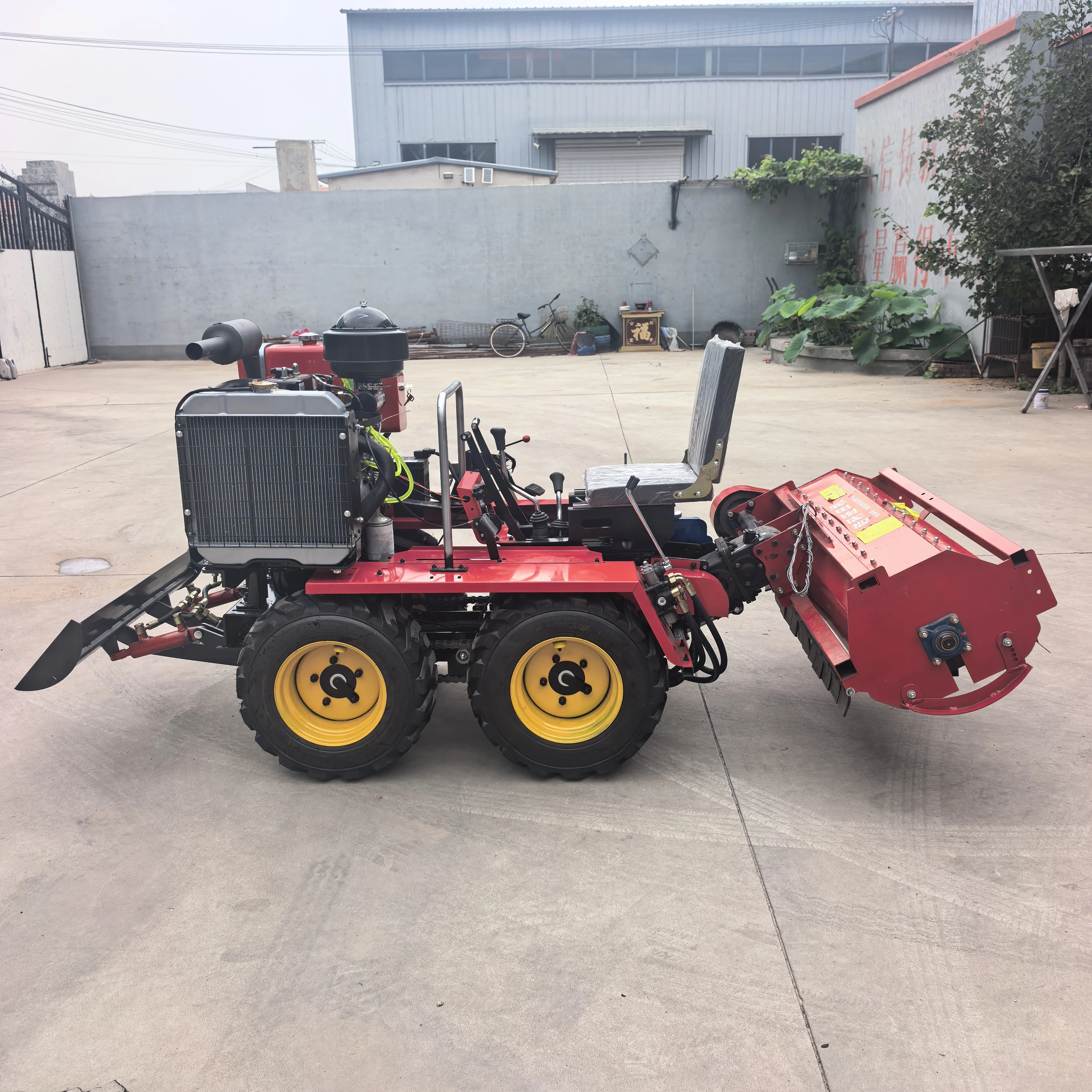 Trator agrícola mini 4x4 com m - Agriculture Farming Tractor avaliação e preço