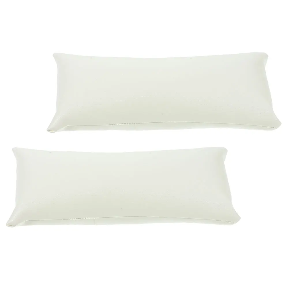 

2 Pcs Jewelry Rack Bangle Display Pillow Organizer Cushion Small Pad for Watches Pu Bracelet Stand