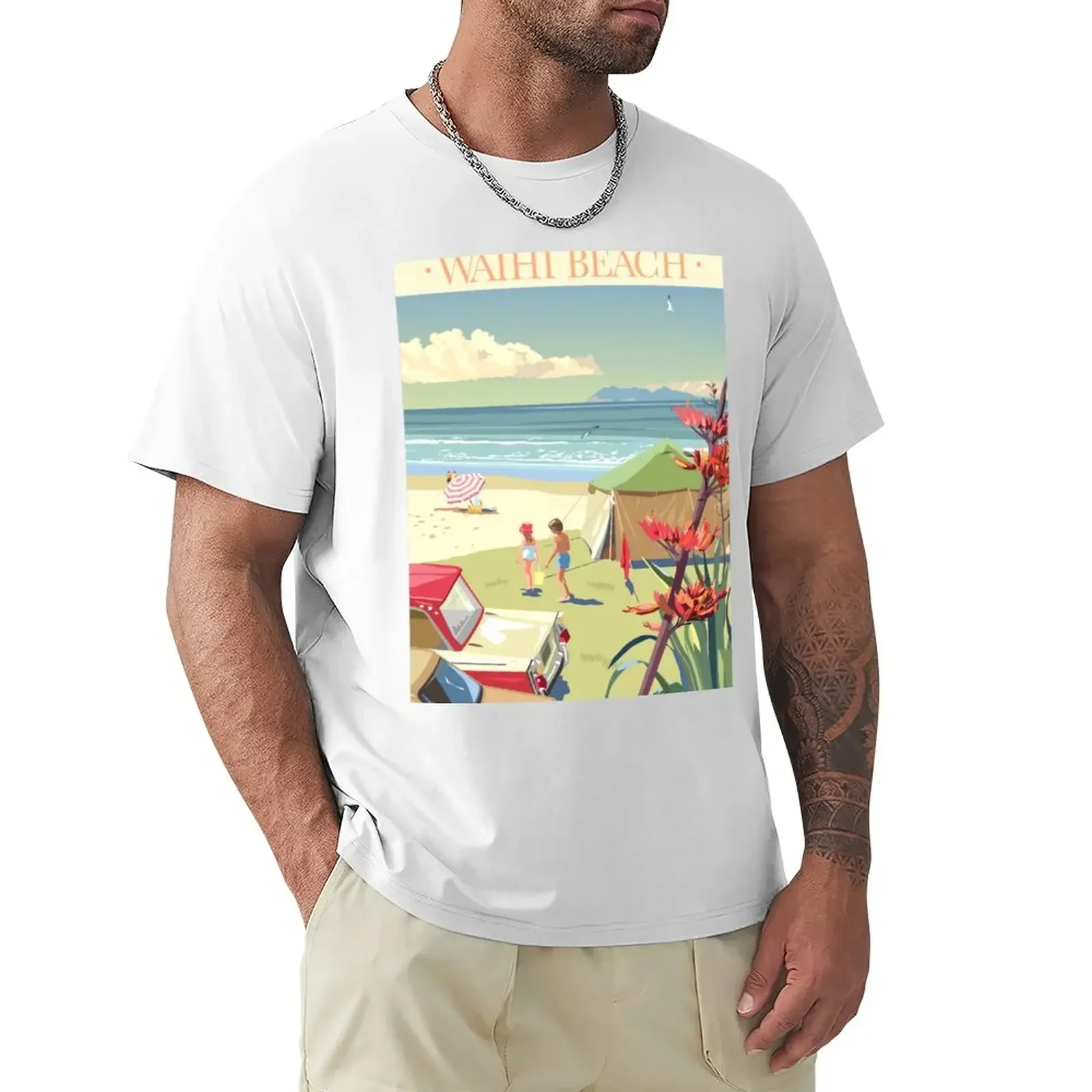 

Waihi Beach, New Zealand T-Shirt vintage t shirts oversized mens clothes