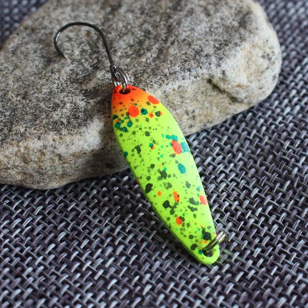 Cuchara Spinner Jiig Stream Metal 2,5-3,5g hundidora UV trucha lubina - imagen 5