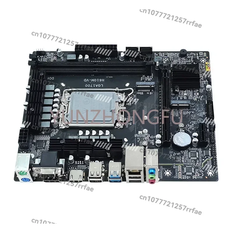 New H610m Desktop Computer Motherboard LGA-1700 Pin DDR4 Memory Three Display Synchronization 12-13 Generation CPU