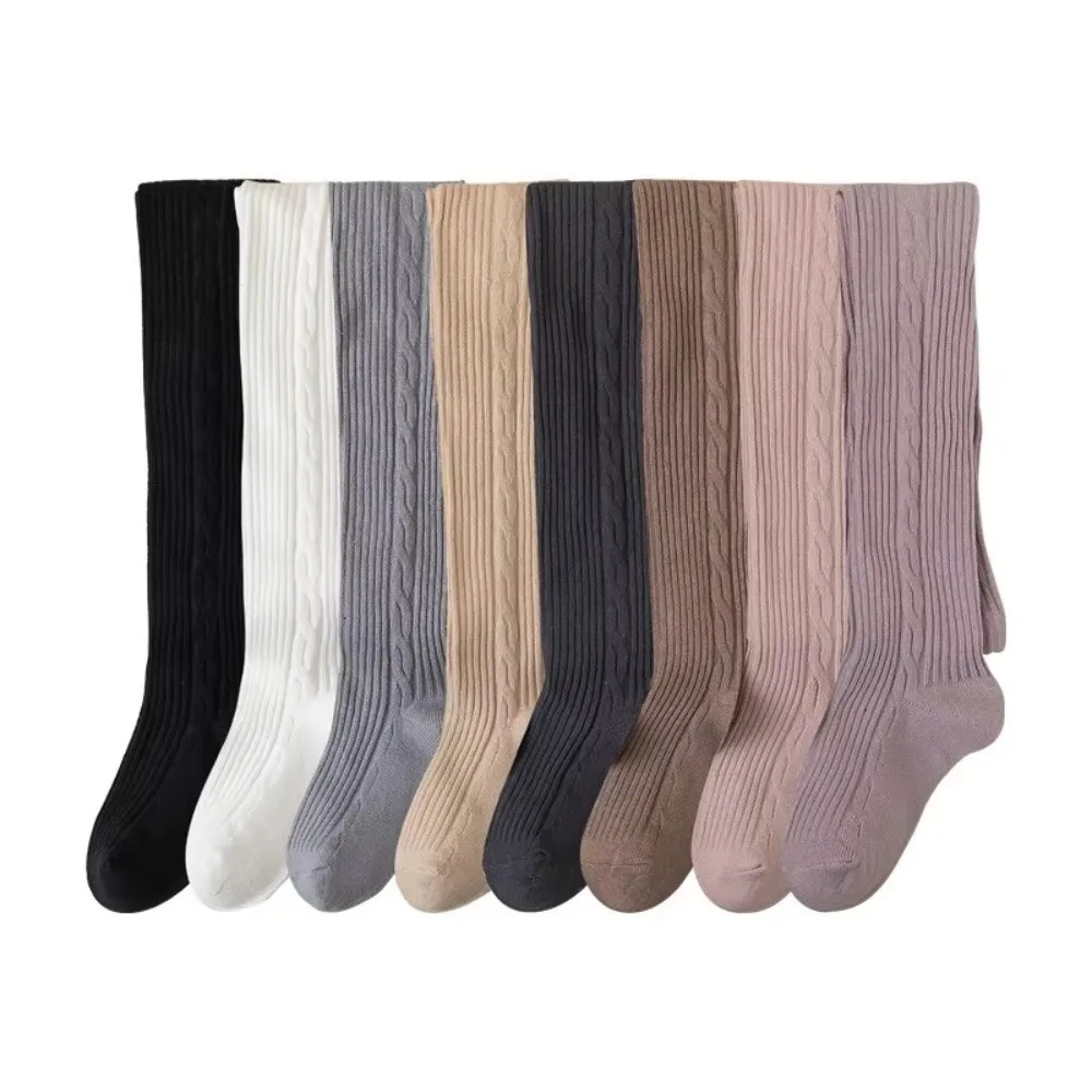New Knitted Leg Warmers Breathable Cotton Hosiery Tights For 0-12Y