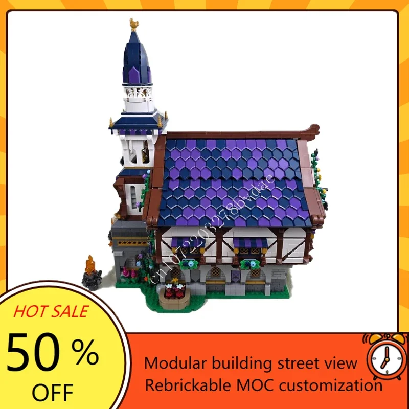 ตัวต่อ 4001 ชิ้น ชุดเมืองฮอตซิตี้ MOC รัฐบาลวิหารเมือง ปริศนาสร้างสรรค์ แบบจำลองสถาปัตยกรรมสตรีทวิว ประกอบเอง ของขวัญวันเกิด/คริสต์มาส