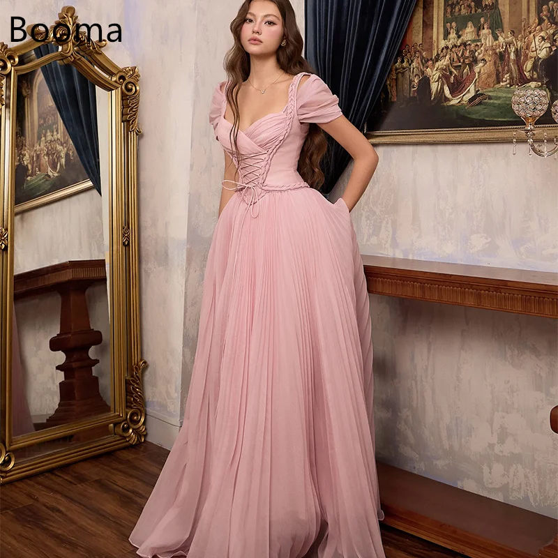 

Booma A-Line Prom Dresses Off The Shoulder Formal Gowns for Women Long Floor-Length Pleat Evening Dress Customized 2025