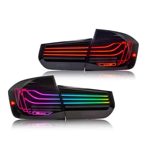 Luces traseras RGB para BMW Serie 3 F30 F35 2013-2018 Reemplazo directo estilo láser Señal de giro dinámica IP67