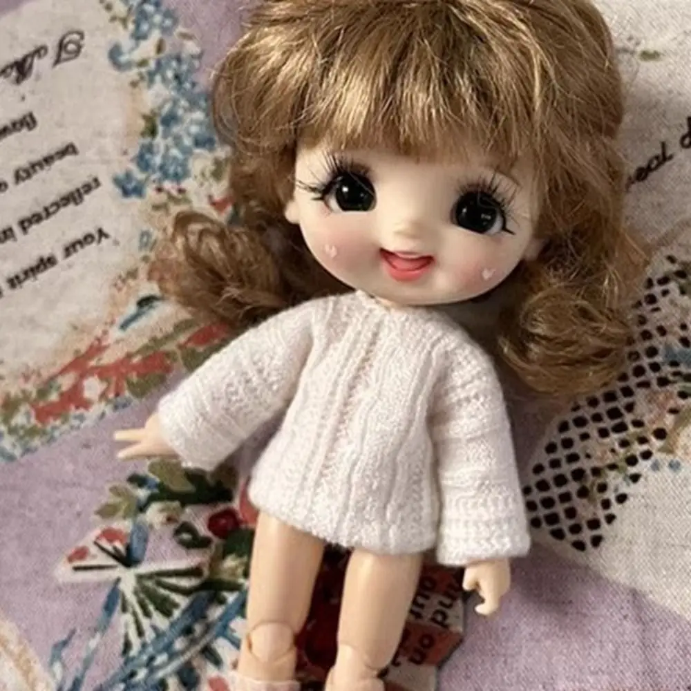 High Quality Fashion Shirt Sweaters 2 Styles White Clothes Gift 1/11 ob11 Dolls/1/12 Bjd Dolls