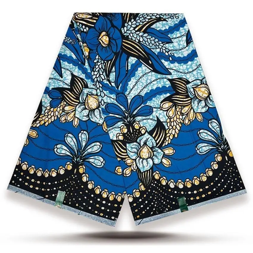 Verdadeiro holandês africano super cera 100% algodão cera real pagne holandês impressão holandesa pano de tecido de alta qualidade 6 metros atacado