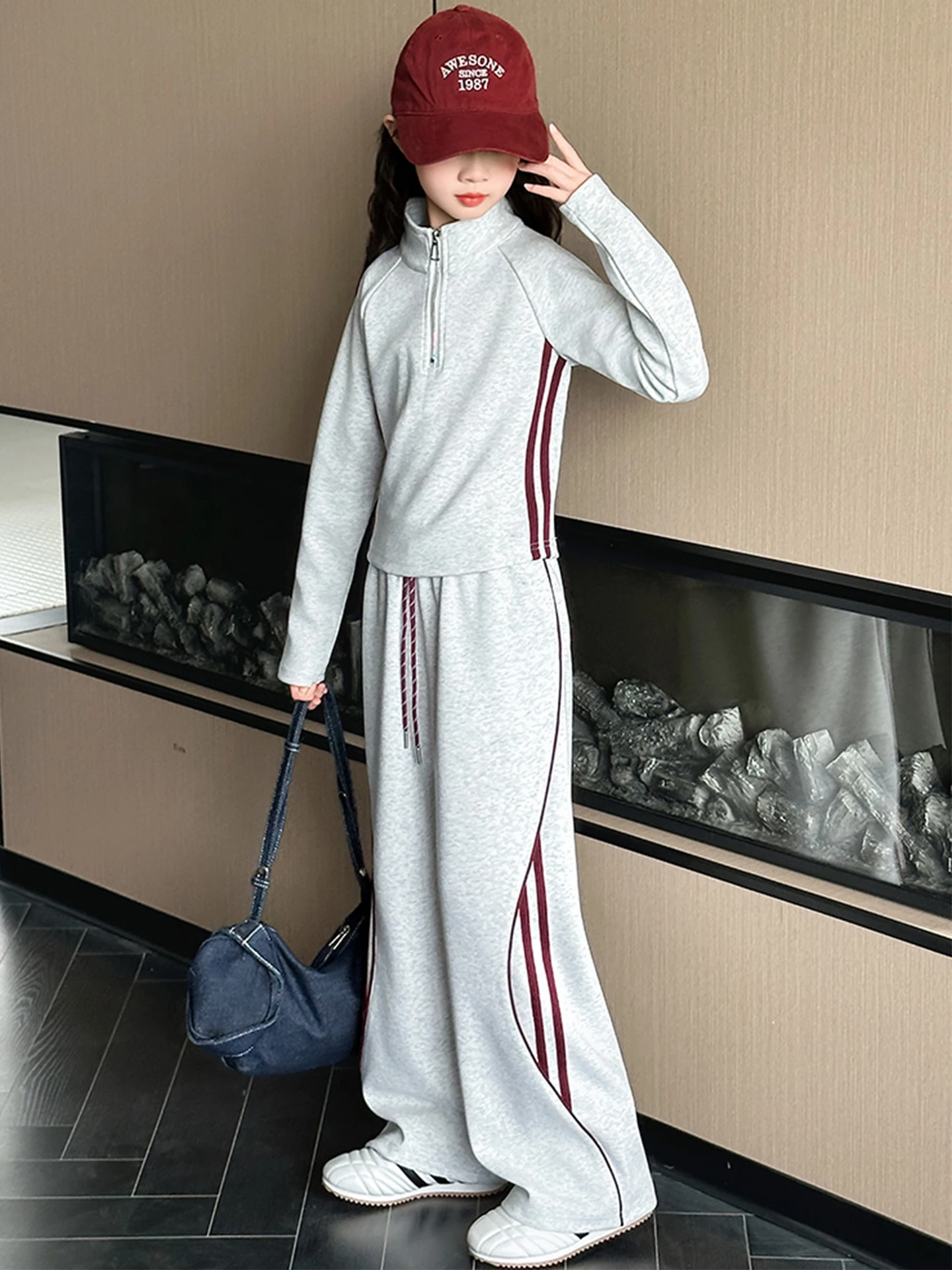 girls'-autumn-fashionable-outfit-set-2026-new-style-big-kids-sweatshirt-jacket-children-sports-spring-autumn-pattern-casual-t