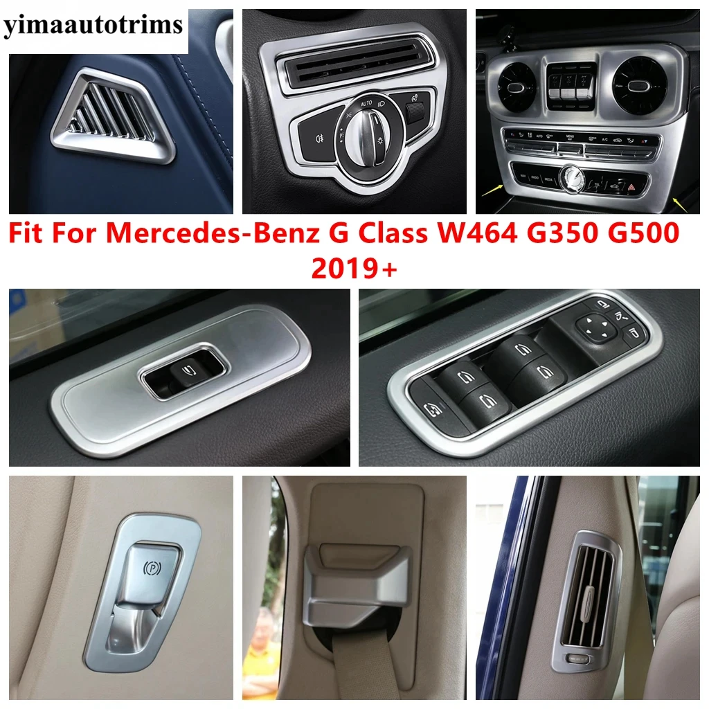 

Window Lift / Hand Brake Button / Seat Belt Buckle Cover Trim Accessories For Mercedes-Benz G Class W464 G350 G500 2019 - 2021