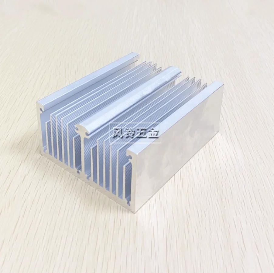 

high power radiator profile with dual fan 81*40.5*100 power tube module air cooled heat sink customization aluminum heat sink