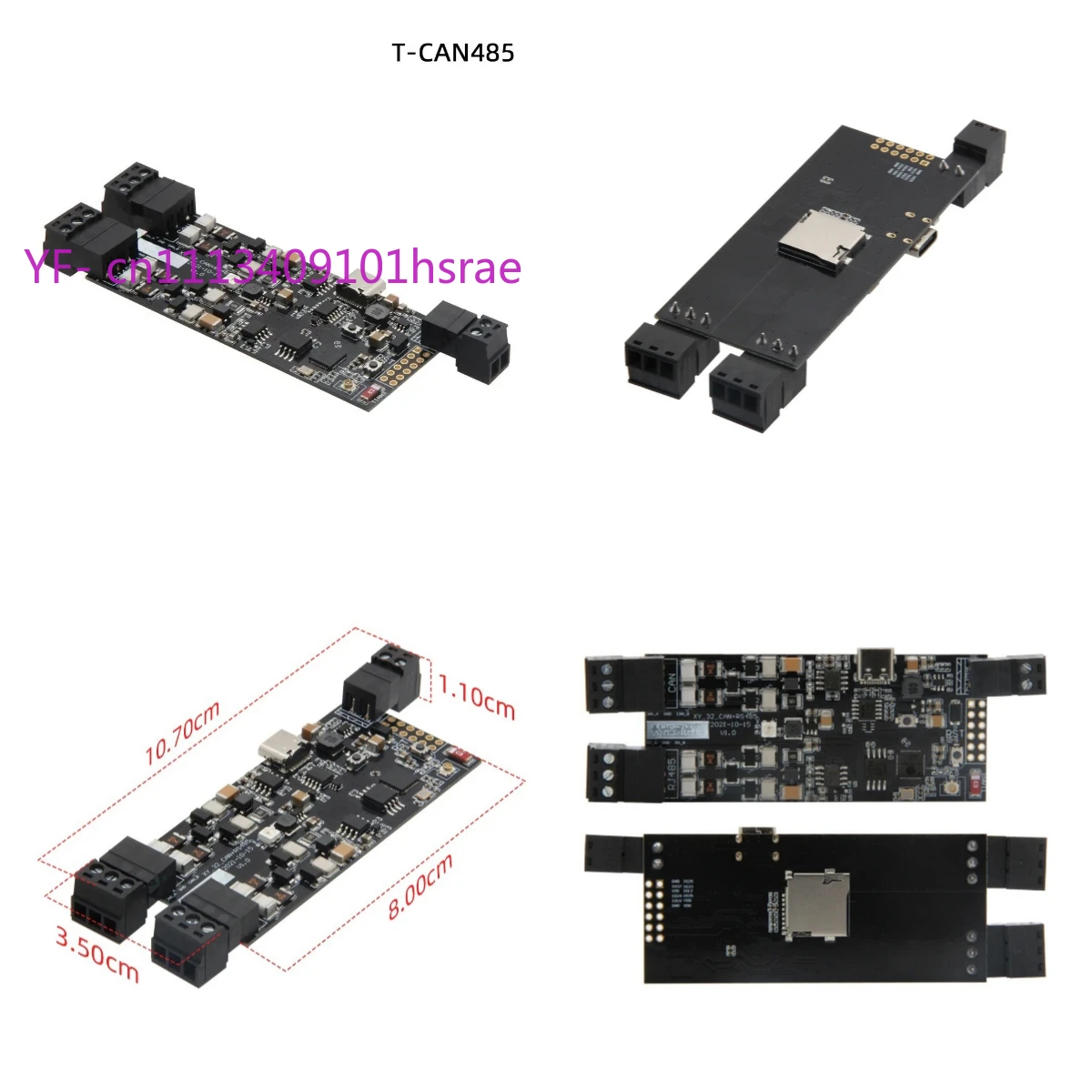 T-CAN485 Wireless IoT Module CAN RS-485 Communication Board With WIFI Bluetooth TF Card Support