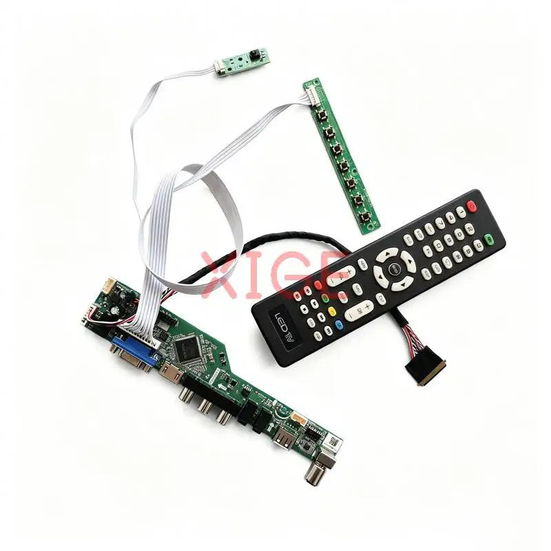 

For LTN101NT08 LTN101NT06 LTN101NT05 LTN101NT07 Drive Board Kit DIY 1024*600 USB+AV+VGA+HDMI LVDS-40 Pin 1024x600 Laptop Display