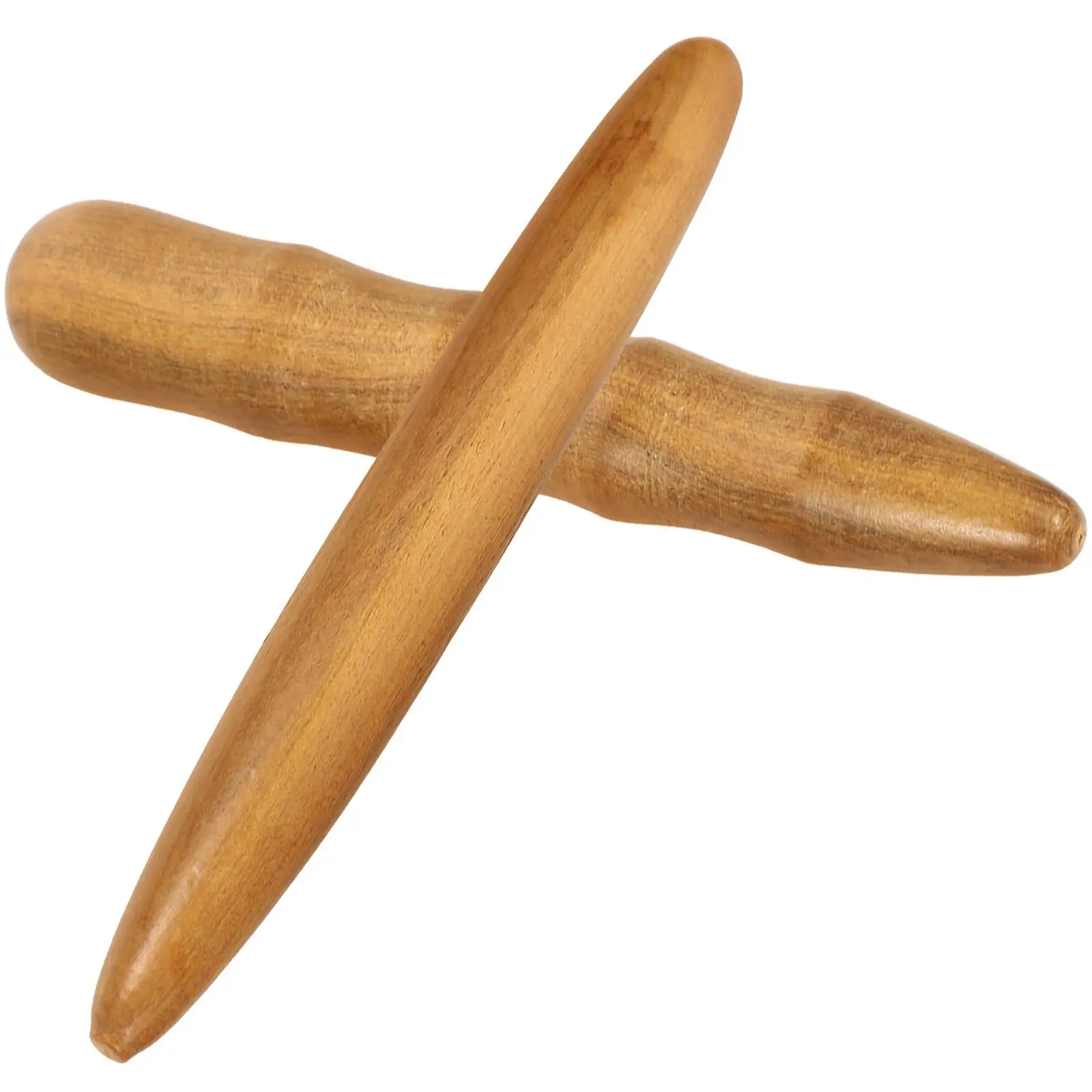 

2pcs Wooden Massage Tool Retro Body Foot Acupressure Stick Material Handheld Meridian Massager Promote Circulation