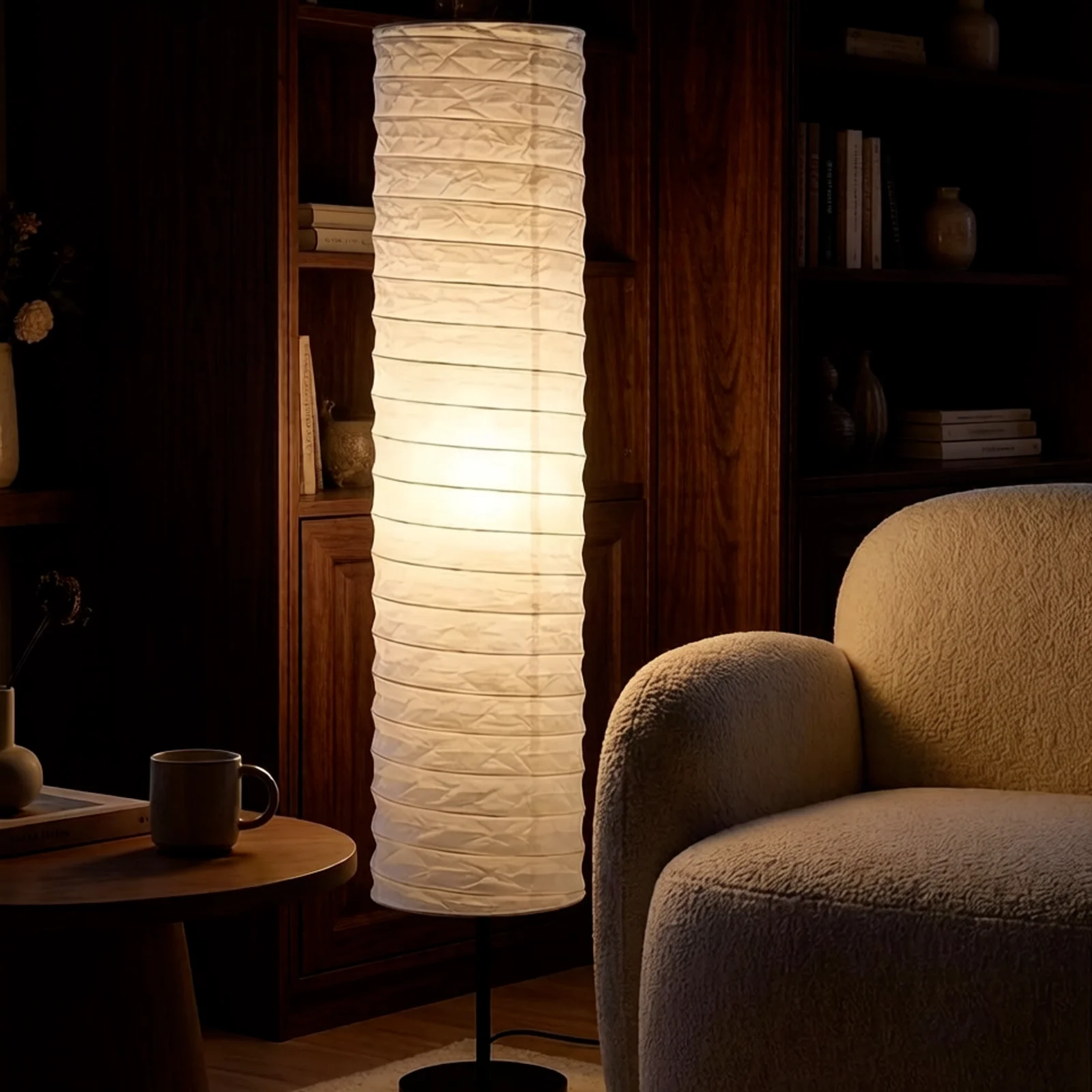Floor Lamp Shade Replacement, Replaceable Paper Shade for Living Room, Bedroom– Soft Diffused Lighting, Durable Construction
