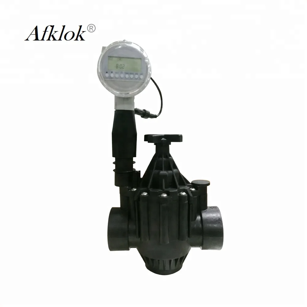 Water 2inch Irrigation Electric Valve With Solar Power Timer AC220/110/24V DC24/12/latching