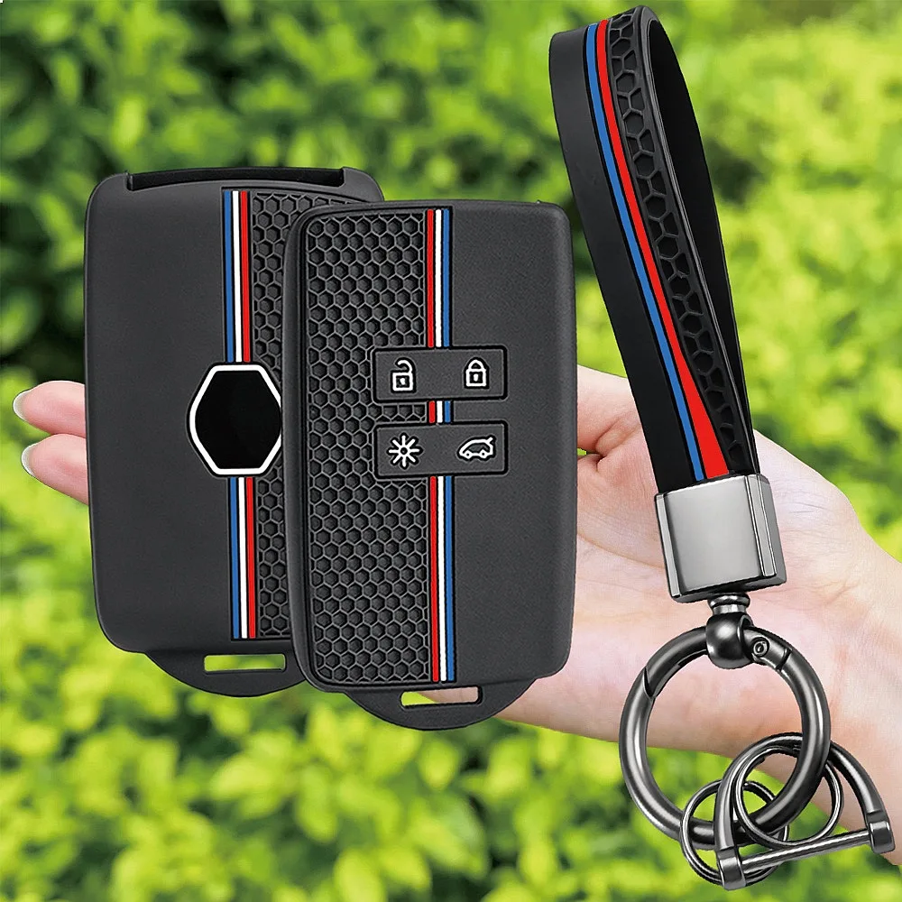New For Renault Koleos Kadjar Captur Megane Talisman Espace Clio Zoe Scenic 4 Arkana Dacia Sandero Fashion Car Key Case Cover