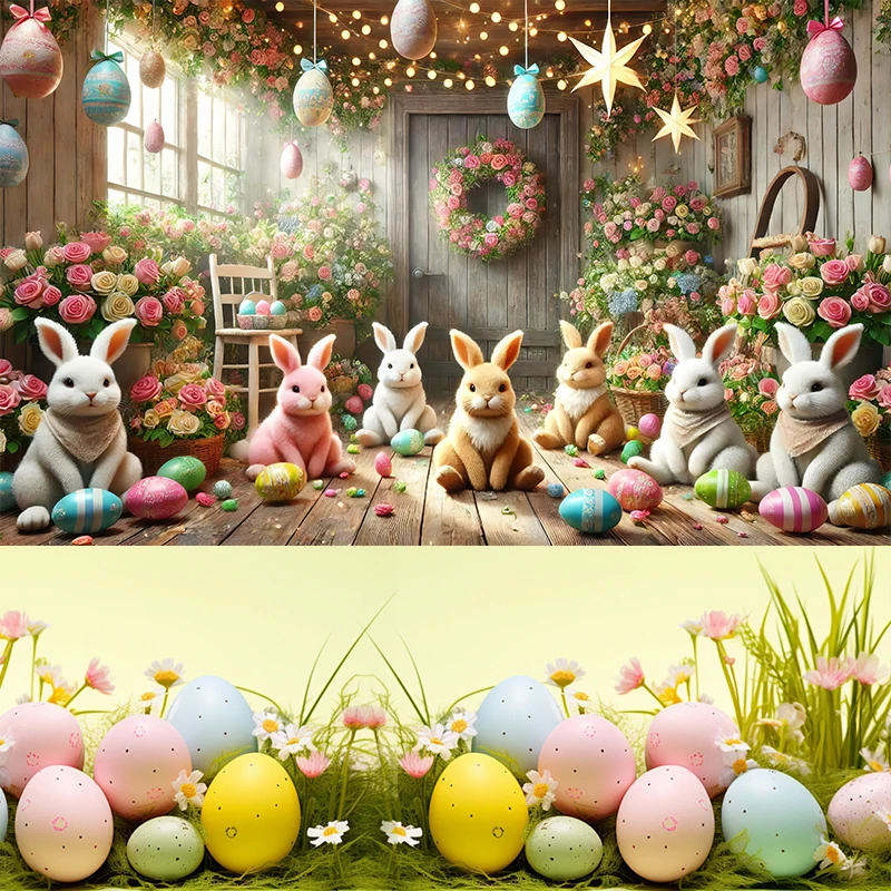 Bannière de lapin pour la décoration de fête, motif de fond de scène de lapin rêveur, logo de festival de résine