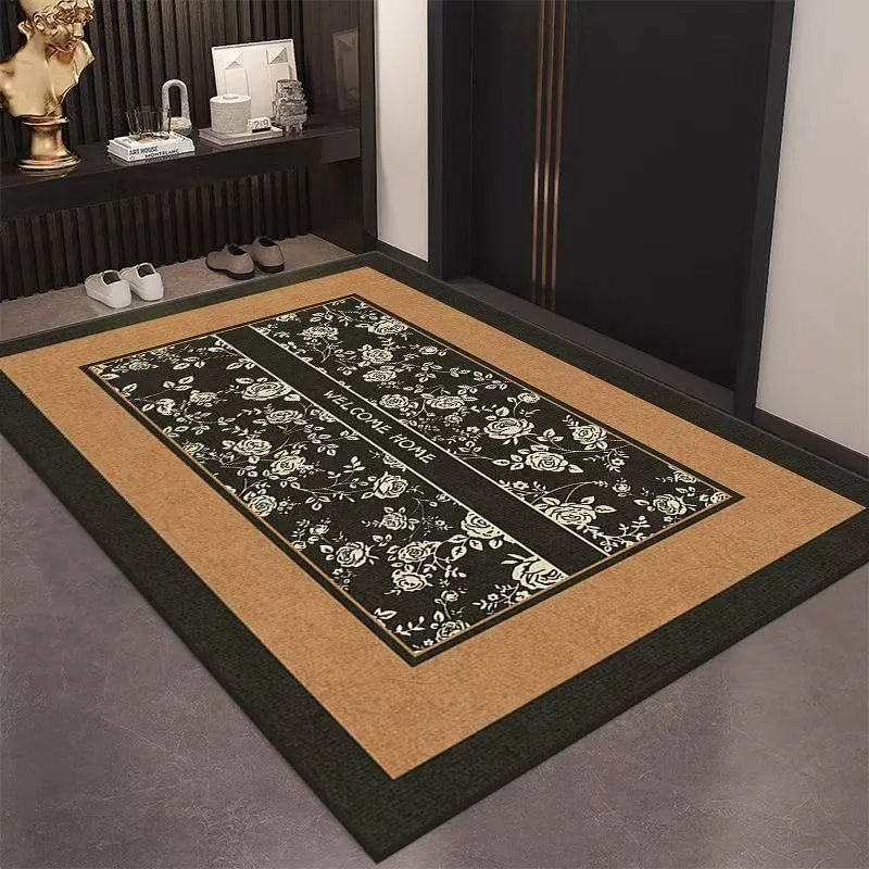سجادة مدخل مطبوعة كلاسيكية شهيرة جدًا، سجادة باب غير قابلة للانزلاق لتزيين المنزل، متينة وسهلة التنظيف للديكور الداخلي والخارجي
