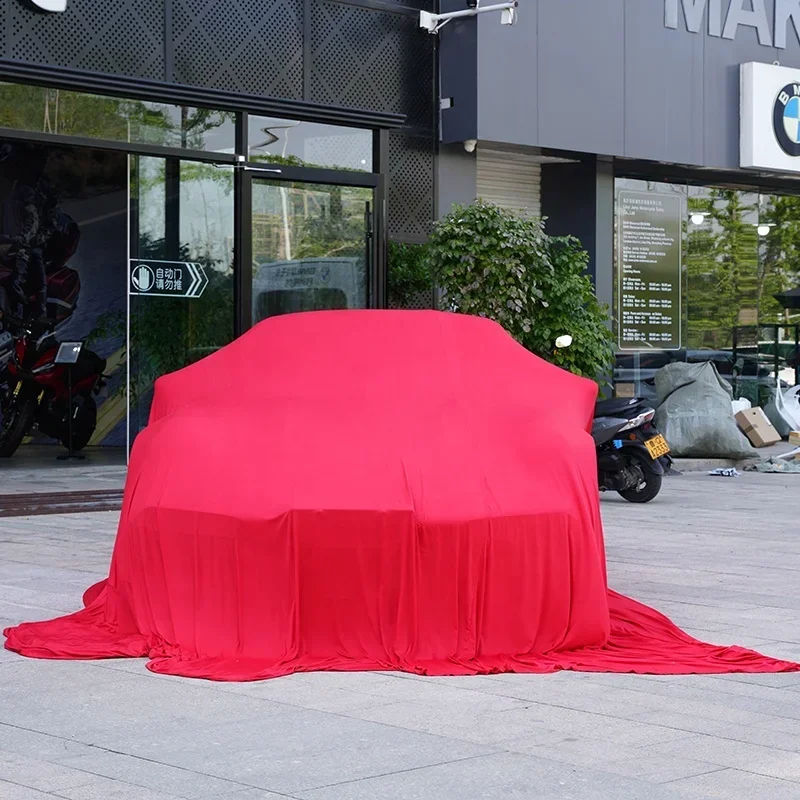 Showroom Reveal Tailored Black Dust Proof Car Cover Soft Satin Indoor Reveal Car Cover