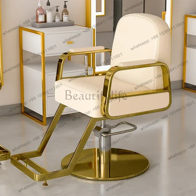LSBarbershop Modern Barber Chairs Hair Salon Professional Ergonomic Perm Barber Chair Hair Dyeing Shave Salon Furniture Sedie FY