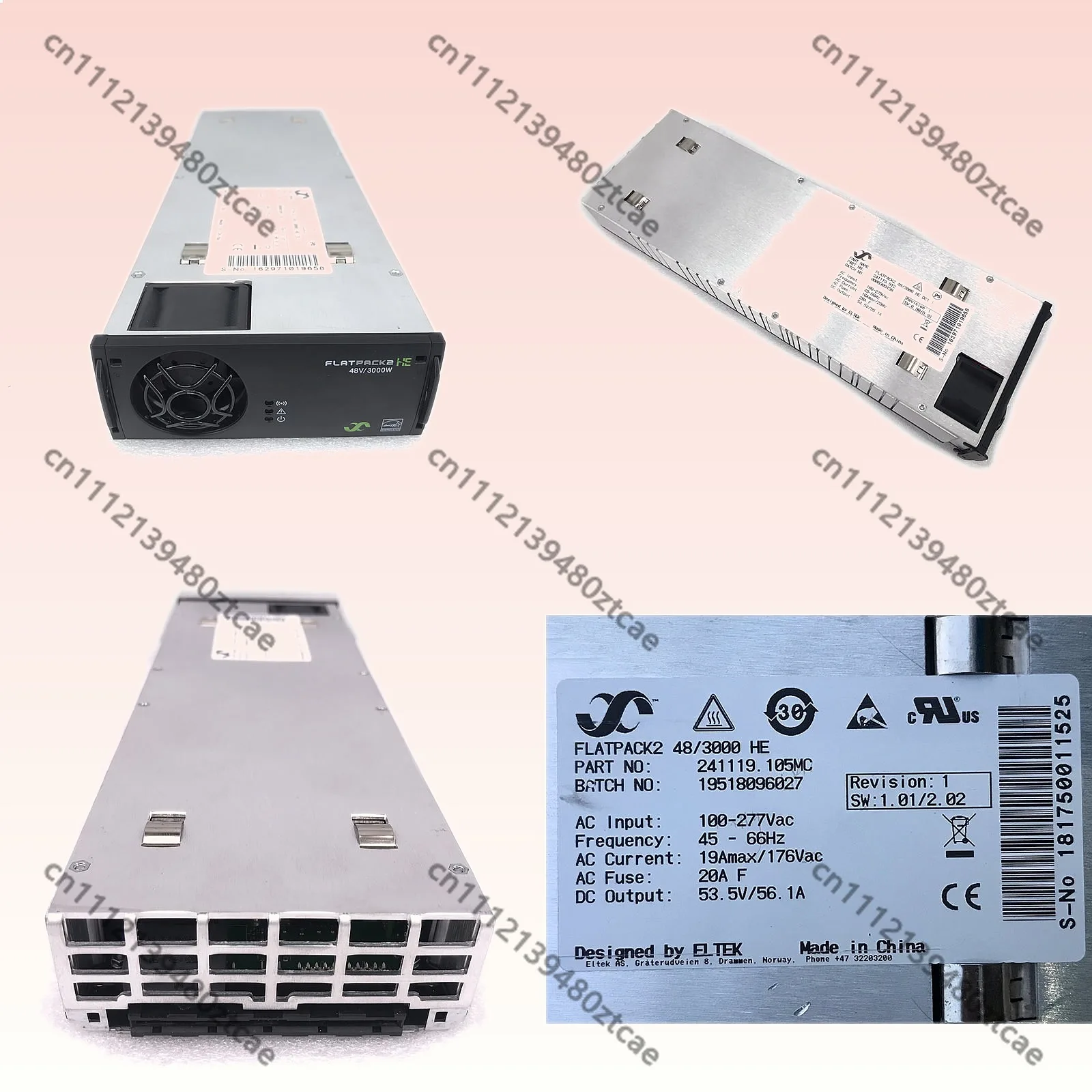 Высокоэффективный силовой выпрямительный модуль ELTEK FLATPACK2 48/3000 HE, 3000 Вт, 48 В, для телекоммуникационного оборудования