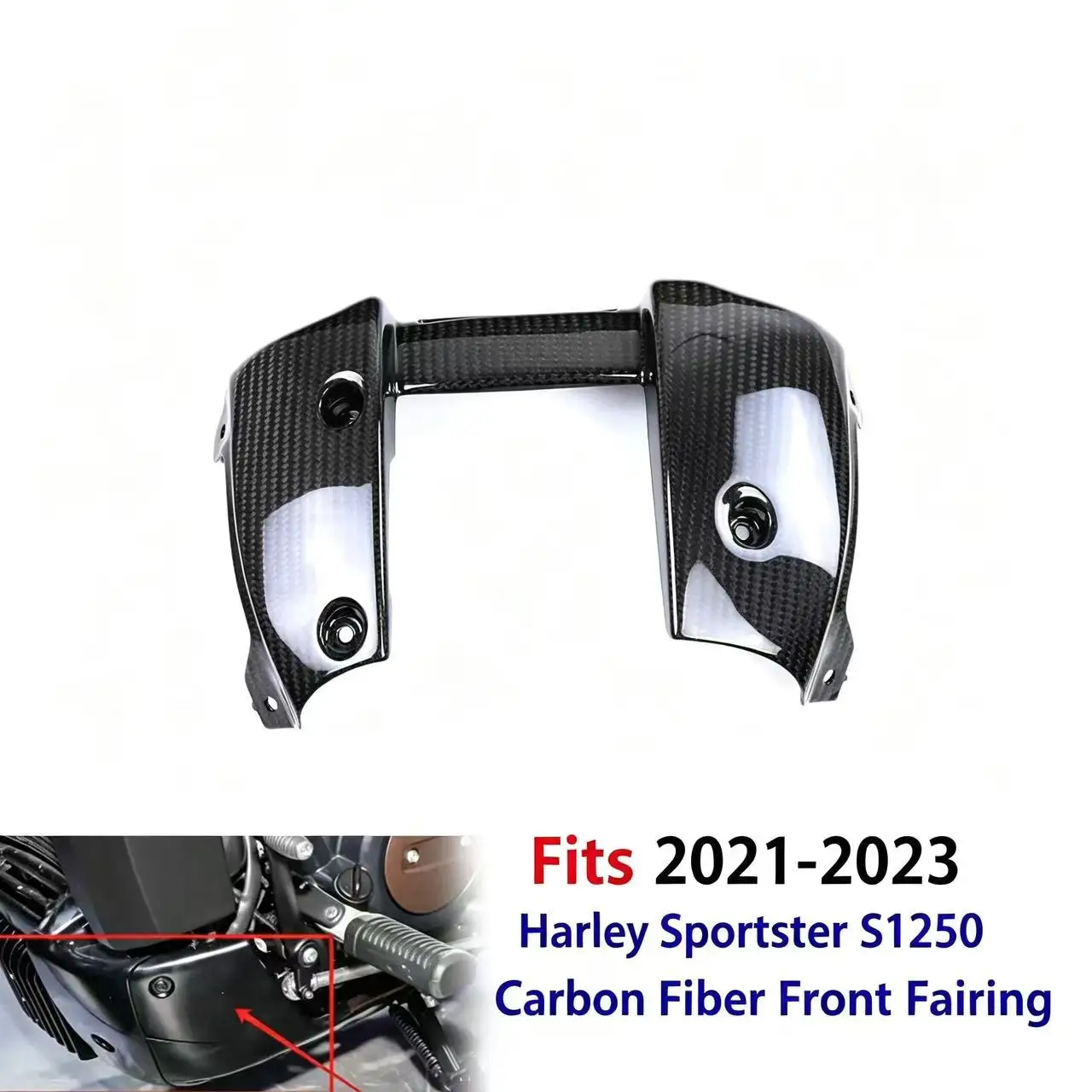Suitable for Harley activists used s1250 2021 22 2023 motorcycle accessories 100% pure dry carbon fiber fender side panel
