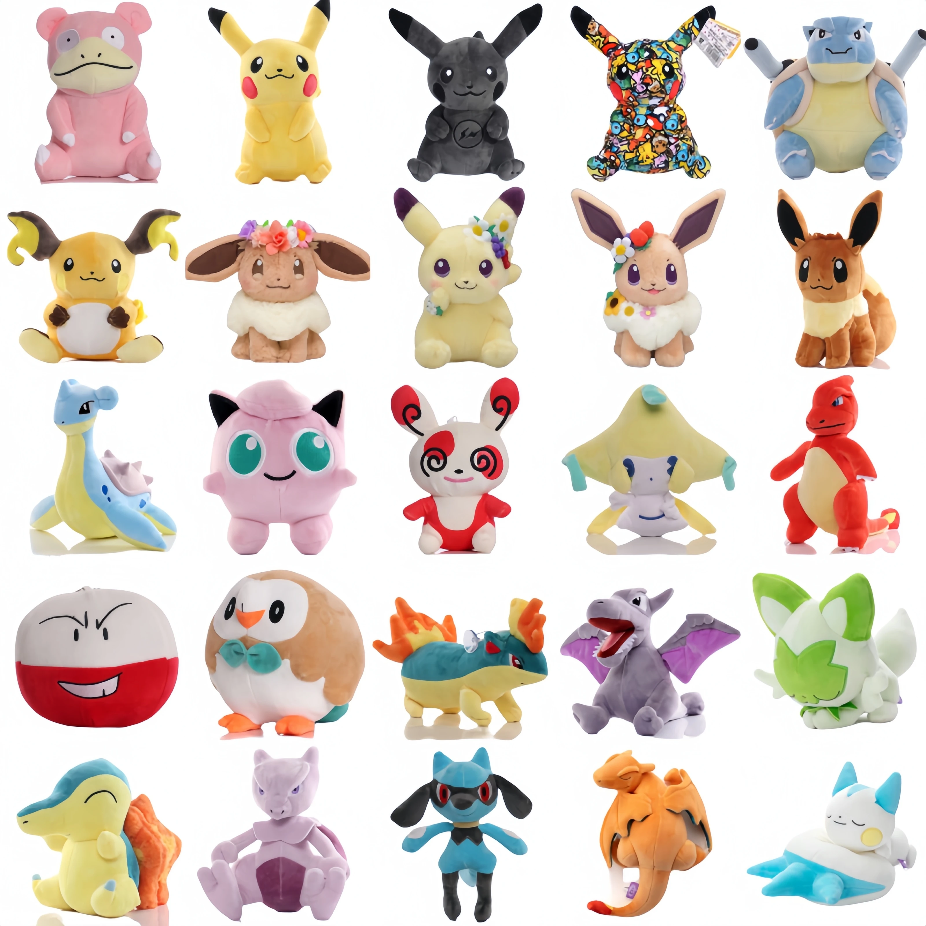 

Плюшевая игрушка Pokemon Eevee, Пикачу, Raichu, Charizard, blastise, jigglyслой, Riolu, Mewtwo, Charmeleon, Gengar, Pachirisu, Sprigatito, плюшевая игрушка