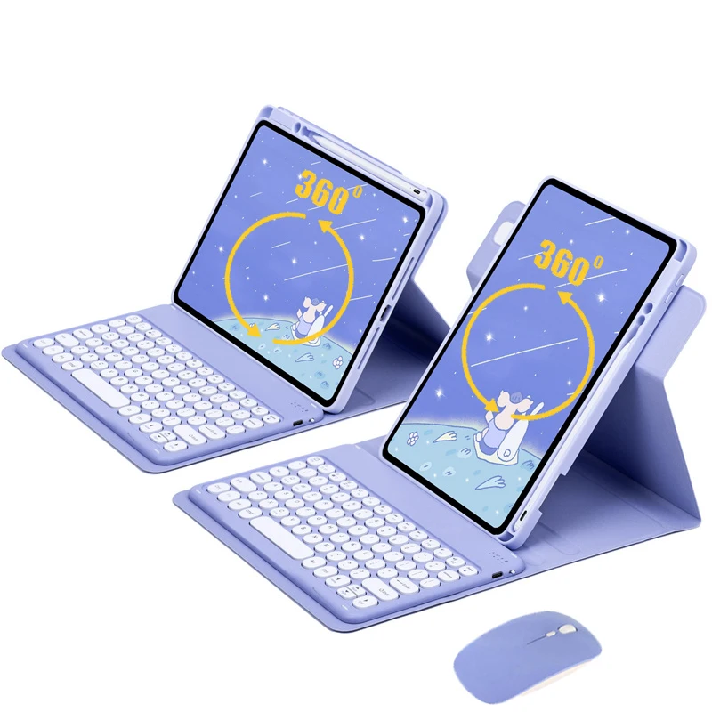 

360° Rotation Keyboard Case for iPad Pro 11 2022-2018 Air 11 Air 5 4 3 Tablet Keyboard for iPad 10th 9th 8th 7th Generation Case
