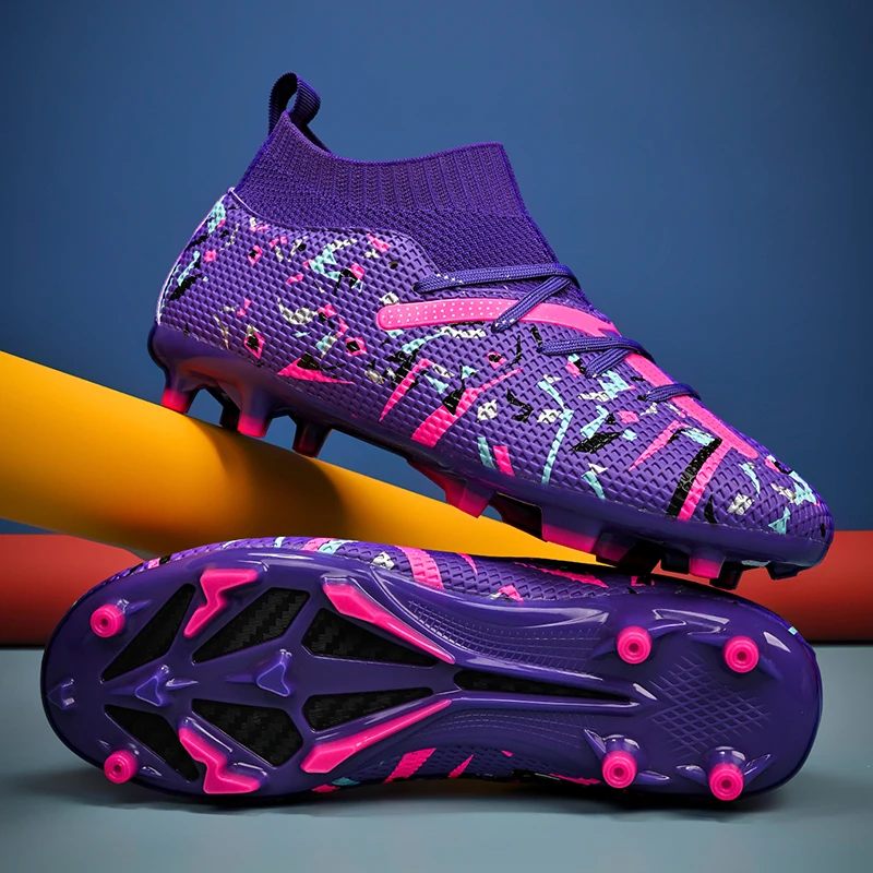 

2025 Football Shoes Soccer Shoes TF Nail Artificial Grass Men's Outdoor Sneakers Training Shoes Indoor Five-a-side Sports Shoes