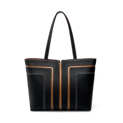 Genuine Leather Tote Bag 2023 Bucket Bag Niche Design Versatile Commuting Large Capacity Single Shoulder Crossbody Bag